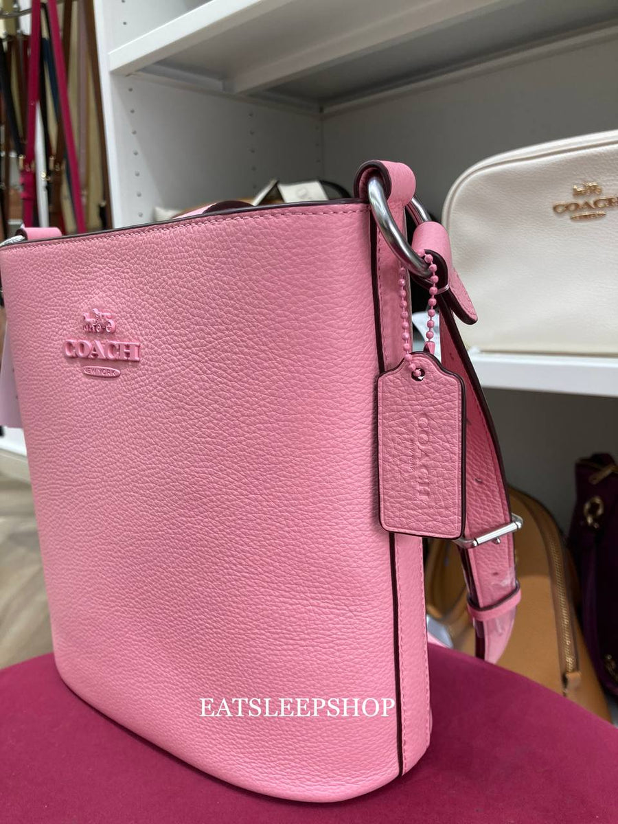 Coach Field Bucket Bag Pink Signature ポーチ付き 美品 COACH SOPHIE BUCKET BAG CR153 SILVER/FLOWER PINK – eatsleepshop