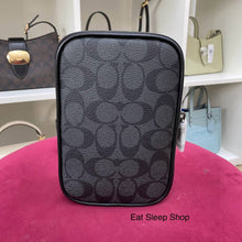 Load image into Gallery viewer, COACH ADEN CROSSBODY IN SIGNATURE CANVAS CO912 GUNMETAL/CHARCOAL/BLACK