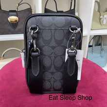 Load image into Gallery viewer, COACH ADEN CROSSBODY IN SIGNATURE CANVAS CO912 GUNMETAL/CHARCOAL/BLACK