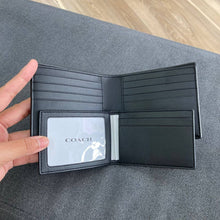 Load image into Gallery viewer, COACH COMPACT ID 3IN1 WALLET BLOCKED SIGNATURE MAHOGANY MULTI CR960