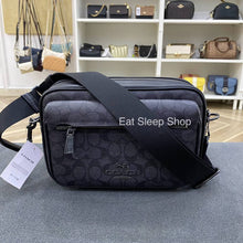Load image into Gallery viewer, COACH ELIAS CROSSBODY IN SIGNATURE CANVAS (COACH CZ401) GUNMETAL/CHARCOAL/BLACK