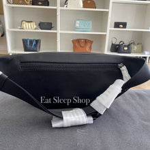 Load image into Gallery viewer, COACH TRACK BELT BAG IN SIGNATURE CANVAS C3765 IN GUNMETAL/KHAKI/BLACK