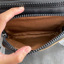 Load image into Gallery viewer, COACH TRACK BELT BAG IN SIGNATURE CANVAS C3765 IN GUNMETAL/KHAKI/BLACK