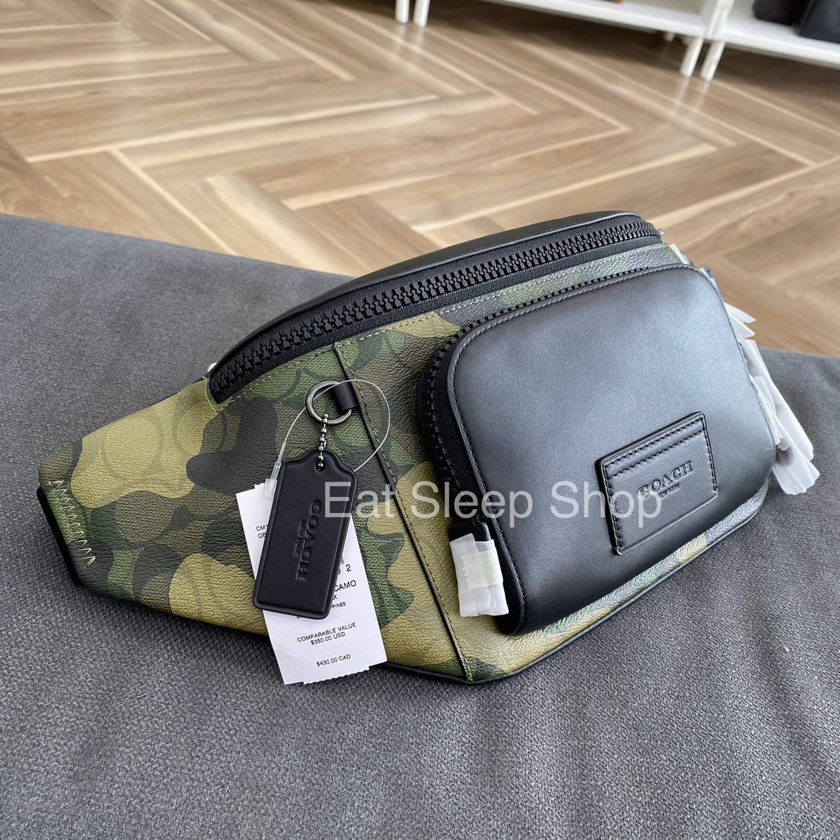 Coach camo sling bag best sale