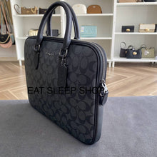 Load image into Gallery viewer, COACH LIAM BRIEF CASE IN CHARCOAL CJ630