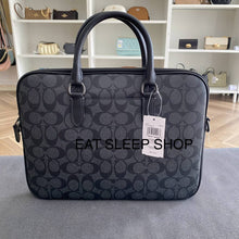 Load image into Gallery viewer, COACH LIAM BRIEF CASE IN CHARCOAL CJ630