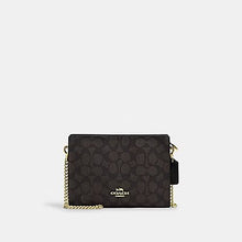 Load image into Gallery viewer, COACH COACH SLIM CROSSBODY BAG SIGNATURE CANVAS CW204 in WALNUT BLACK