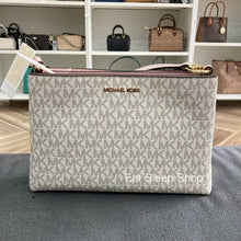 Load image into Gallery viewer, MICHAEL KORS TRISHA MEDIUM LOGO CROSSBODY IN POWDER BLUSH