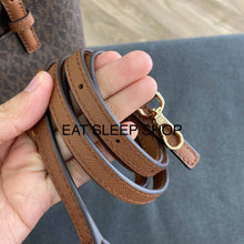 Load image into Gallery viewer, MICHAEL KORS JET SET TRAVEL XS CARRYALL CONVERTIBLE TOP ZIP TOTE IN SIGNATURE BROWN