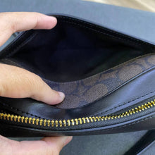 Load image into Gallery viewer, COACH MINI JAMIE CAMERA BAG C9926 IN SIGNATURE CANVAS WALNUT BLACK