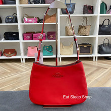 Load image into Gallery viewer, COACH PENELOPE SHOULDER BAG CP101 IN SILVER/BRIGHT POPPY