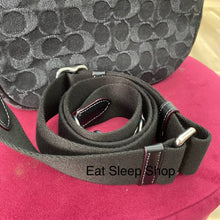 Load image into Gallery viewer, COACH JAMIE CAMERA BAG IN SIGNATURE DENIM (COACH CQ710) SILVER/BLACK (DETACHABLE STRAP)