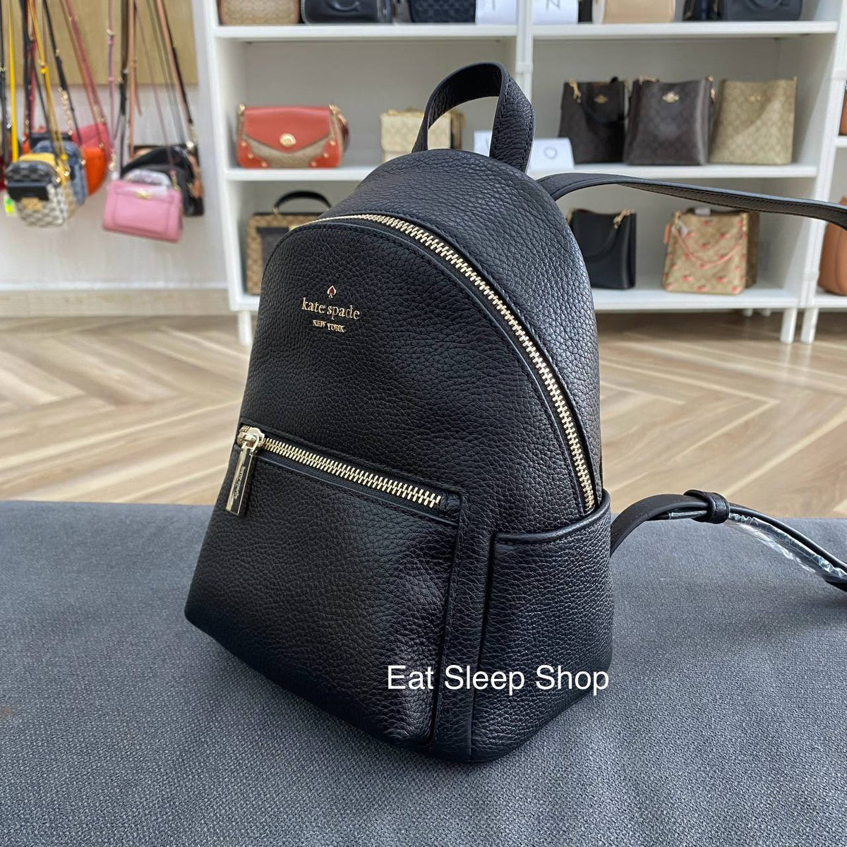 KATE SPADE LEILA MINI DOME BACKPACK IN BLACK