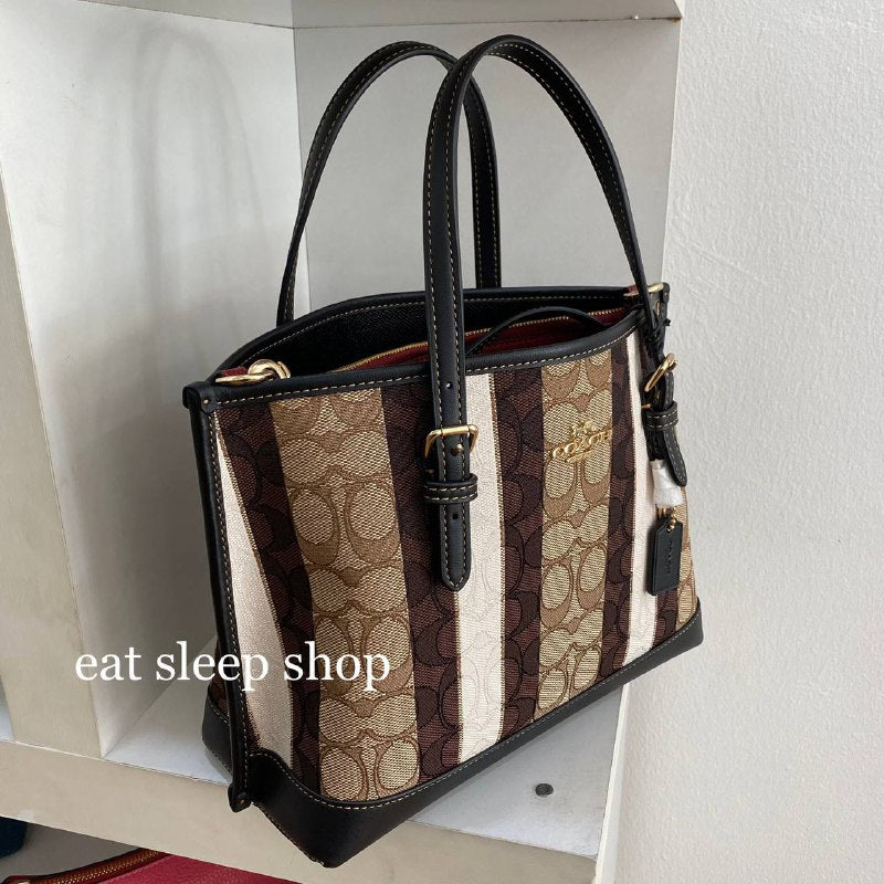 Coach signature cheap jacquard tote