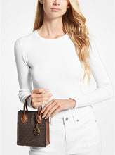 Load image into Gallery viewer, MICHAEL KORS MERCER XS CROSSBODY SIGNATURE IN BROWN