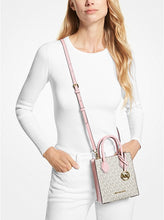 Load image into Gallery viewer, MICHAEL KORS MERCER XS CROSSBODY SIGNATURE IN POWDER BLUSH MULTI
