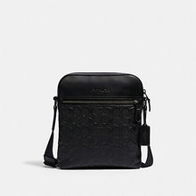 Load image into Gallery viewer, COACH HOUSTON FLIGHT BAG DEBOSSED LEATHER 4009 IN BLACK