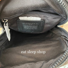 Load image into Gallery viewer, COACH TRACK PACK COLORBLOCK SIGNATURE CANVAS C2711 IN GUNMETAL / CHARCOAL /BLACK