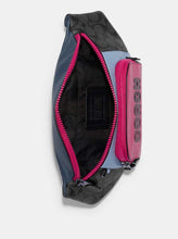 Load image into Gallery viewer, COACH TRACK BELT BAG IN COLORBLOCK SIGNATURE WITH COACH C8129 IN CHARCOAL DENIM MULTI