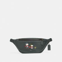 Load image into Gallery viewer, COACH X PEANUTS WARREN BELT BAG WITH SNOOPY MOTIF CE618 IN AMAZON GREEN MULTI