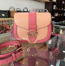 Load image into Gallery viewer, COACH GEORGIE SADDLE BAG IN COLORBLOCK C8296 IN TAFFY MULTI