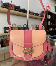 Load image into Gallery viewer, COACH GEORGIE SADDLE BAG IN COLORBLOCK C8296 IN TAFFY MULTI