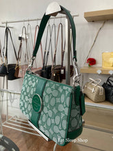Load image into Gallery viewer, COACH LONNIE BAGUETTE SIGNATURE C8306 IN GREEN