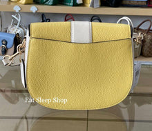 Load image into Gallery viewer, COACH GEORGIE SADDLE BAG IN COLORBLOCK C8296 IN RETRO YELLOW MULTI