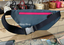 Load image into Gallery viewer, COACH TRACK BELT BAG IN COLORBLOCK SIGNATURE WITH COACH C8129 IN CHARCOAL DENIM MULTI