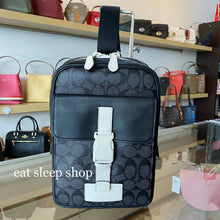 Load image into Gallery viewer, COACH TRACK PACK SIGNATURE CANVAS C6645 IN QB/CHARCOAL CHALK
