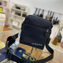 Load image into Gallery viewer, COACH HOUSTON FLIGHT BAG 4011 IN BLACK ANTIQUE NICKEL/BLACK