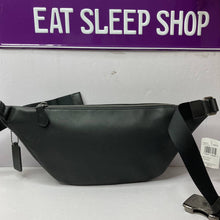Load image into Gallery viewer, COACH WARREN BELT BAG SIGNATURE CANVAS F78777 IN QB/CHARCOAL BLACK (6671949889723)