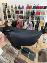 Load image into Gallery viewer, COACH WARREN BELT BAG SIGNATURE CANVAS F78777 IN QB/CHARCOAL BLACK