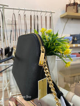 Load image into Gallery viewer, MICHAEL KORS MEDIUM DOME XCROSS CROSSBODY LEATHER IN BLACK