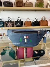 Load image into Gallery viewer, COACH X PEANUTS WARREN BELT BAG WITH SNOOPY MOTIF CE618 IN DENIM MULTI