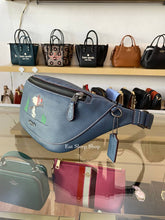 Load image into Gallery viewer, COACH X PEANUTS WARREN BELT BAG WITH SNOOPY MOTIF CE618 IN DENIM MULTI