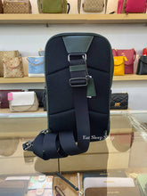 Load image into Gallery viewer, COACH WESTWAY PACK IN COLORBLOCK SIGNATURE WITH COACH PATCH CE522 IN CHARCOAL AMAZON GREEN (MINOR DENTS AND SCRATCHES)