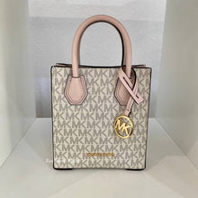 Load image into Gallery viewer, MICHAEL KORS MERCER XS CROSSBODY SIGNATURE IN POWDER BLUSH MULTI