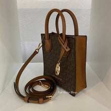 Load image into Gallery viewer, MICHAEL KORS MERCER XS CROSSBODY SIGNATURE IN BROWN