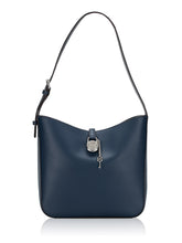 Load image into Gallery viewer, MICHAEL KORS LYRA SMALL BUCKET SHOULDER BAG IN NAVY
