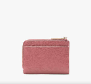 KATE SPADE LENA SMALL L ZIP WALLET IN PROMOGRANATE