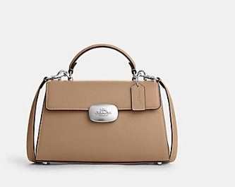 COACH ELIZA TOP HANDLE COACH CP006 IN SILVER/TAUPE