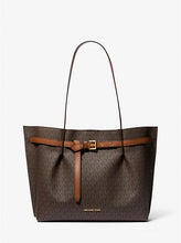 Load image into Gallery viewer, MICHAEL KORS EMILIA LARGE EW TOTE IN SIGNATURE BROWN
