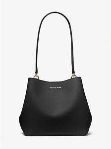 MICHAEL KORS PRATT MEDIUM BUCKET IN BLACK