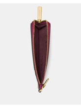 Load image into Gallery viewer, KATE SPADE CARD CASE LANYARD ID LEATHER IN RASBERRY (PEBBLE LEATHER)
