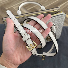 Load image into Gallery viewer, MICHAEL KORS SHEILA MEDIUM SIGNATURE SATHEL IN LIGHT CREAM MULTI
