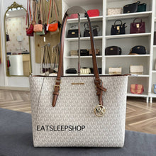 Load image into Gallery viewer, MICHAEL KORS CHARLOTTE LARGE 3in1 TOTE IN SIGNATURE VANILLA
