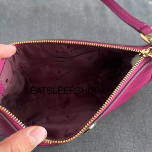 KATE SPADE KAYLA CONVERTIBLE WRISTLET IN DARK RASPBERRY