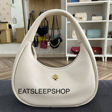 Load image into Gallery viewer, KATE SPADE KAYLA CRESCENT LARGE SHOULDER BAG in MERINGUE
