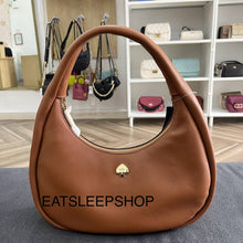 Load image into Gallery viewer, KATE SPADE KAYLA CRESCENT LARGE SHOULDER BAG in WARM GINGERBREAD
